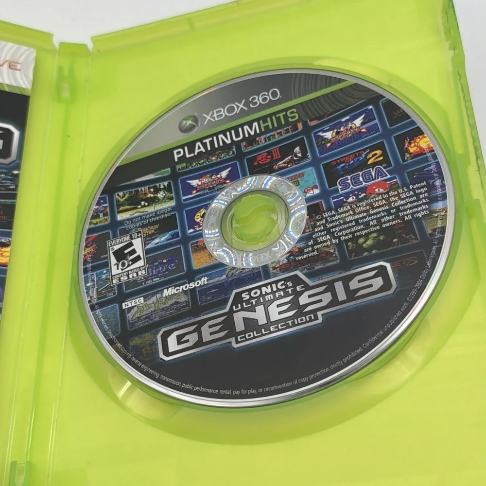 Sonic's Ultimate Genesis Collection Xbox 360 Platinum Hits SEGA 2009 68034